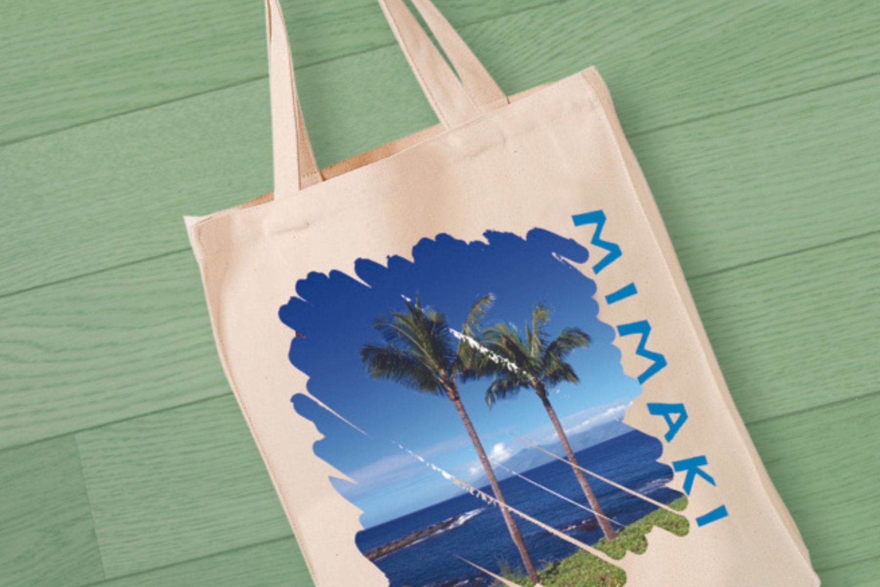 A Mimaki printed tote bag