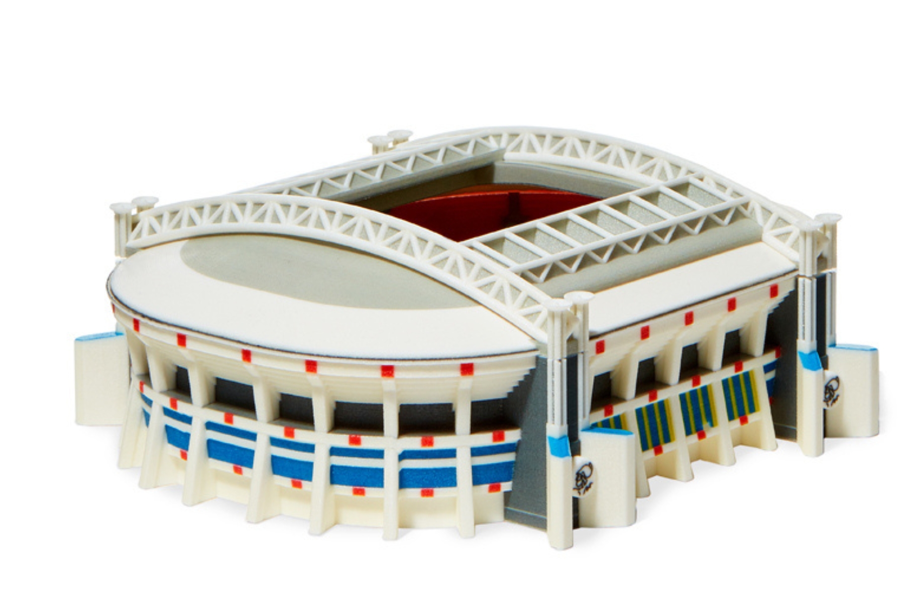 A Mimaki 3D full colour printed sports stadium model