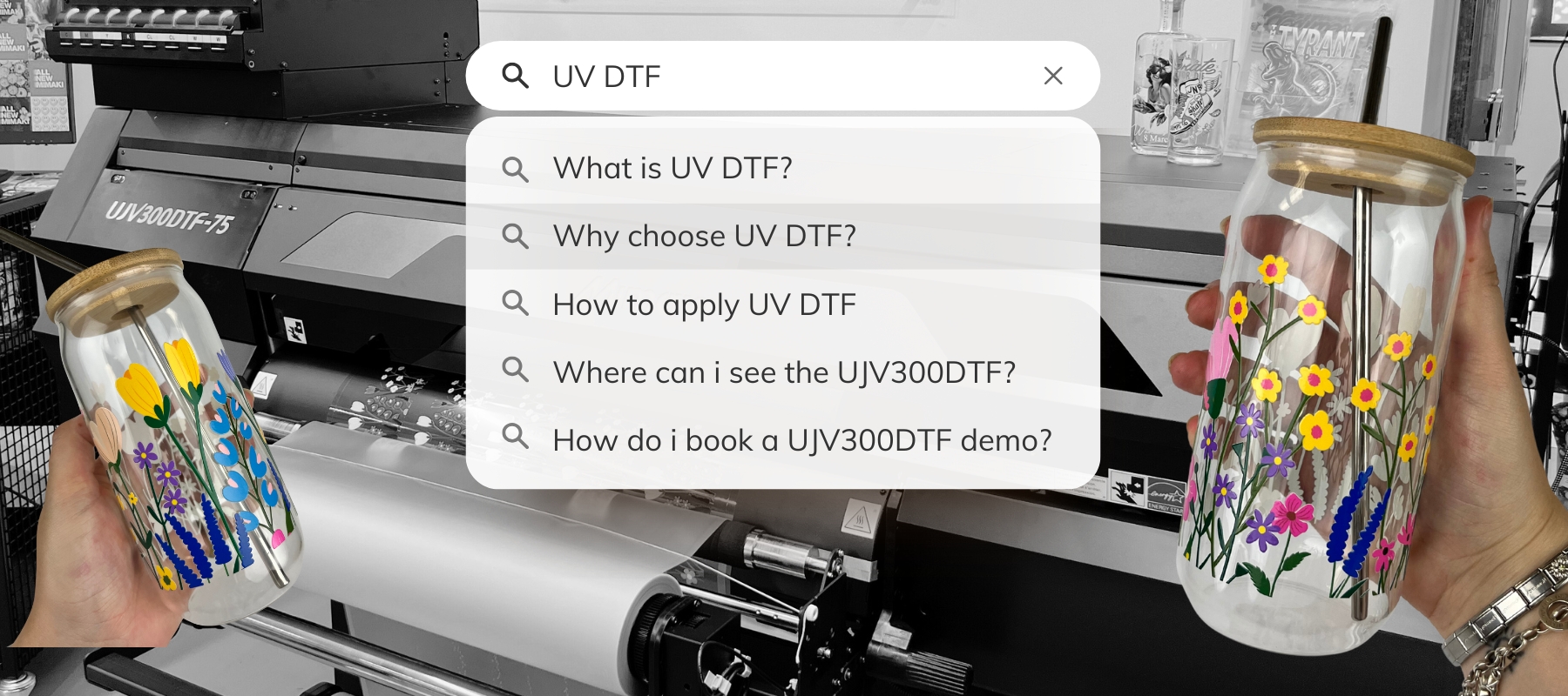 Mimaki's UV DTF printer - UJV300DTF