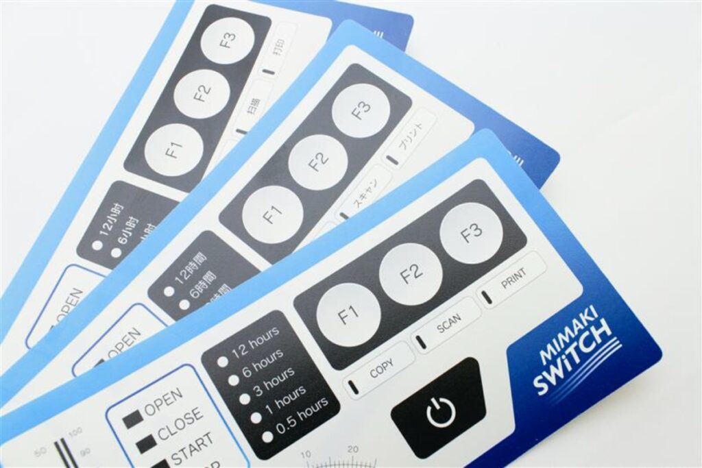 Mimaki UJF printed control panels