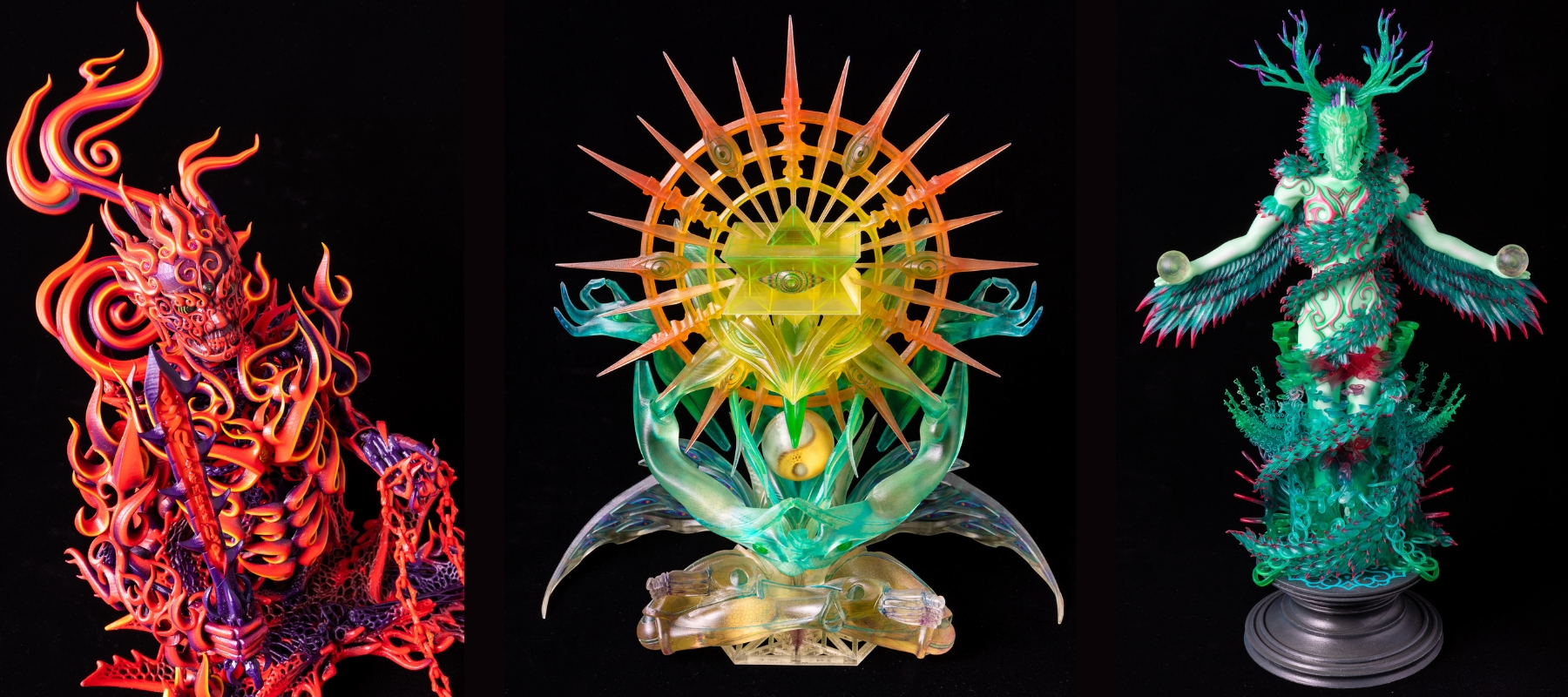 Mimaki 3D printed art by humanoise