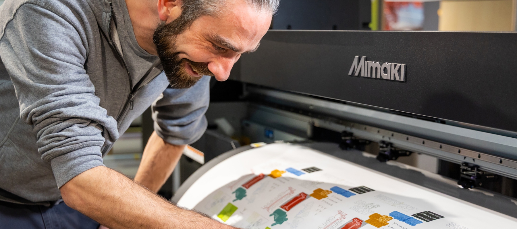 Mimaki CJV200 with RasterLink 7 RIP offers easy to use ink saving functionality